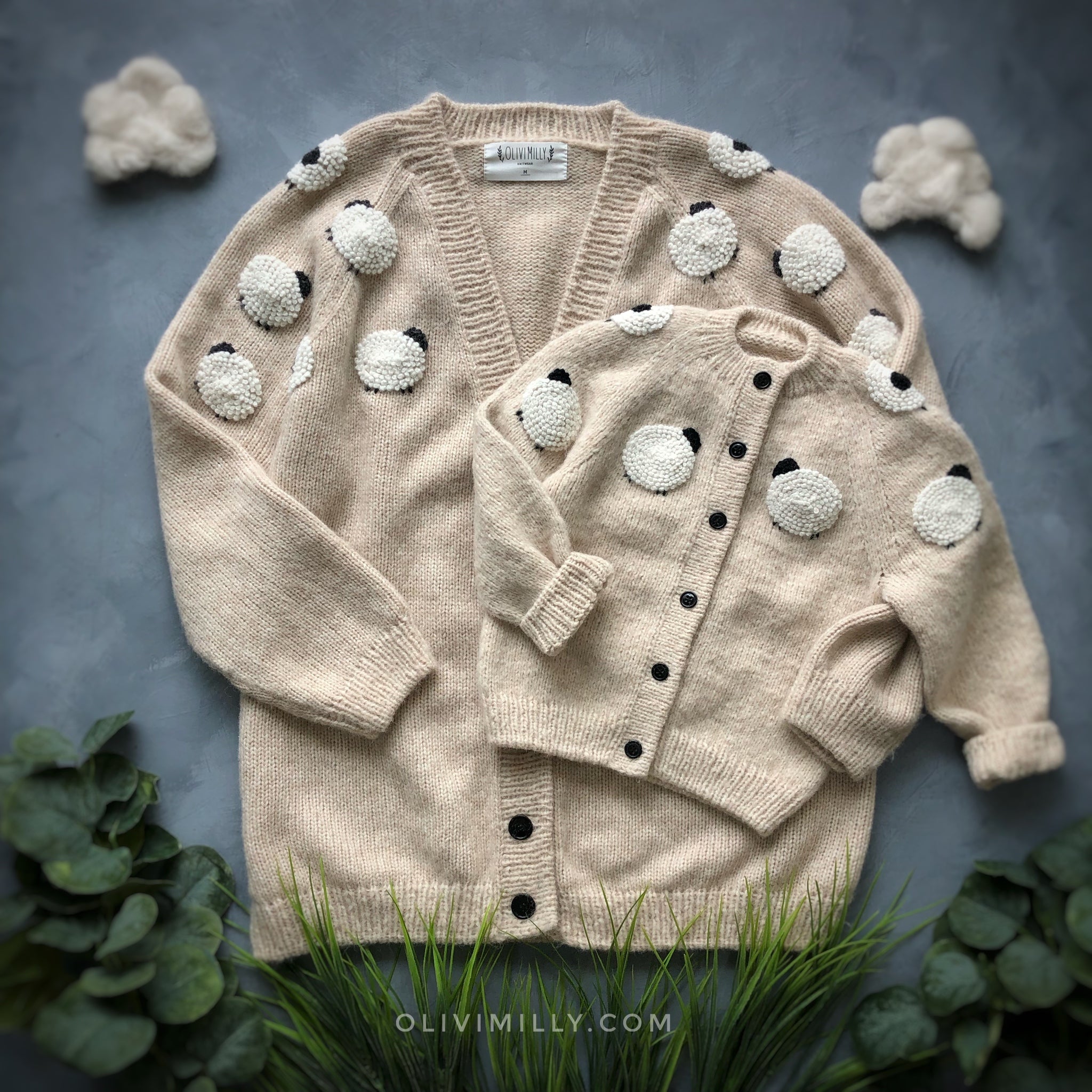 Adult Sheeps cardigan | wheat