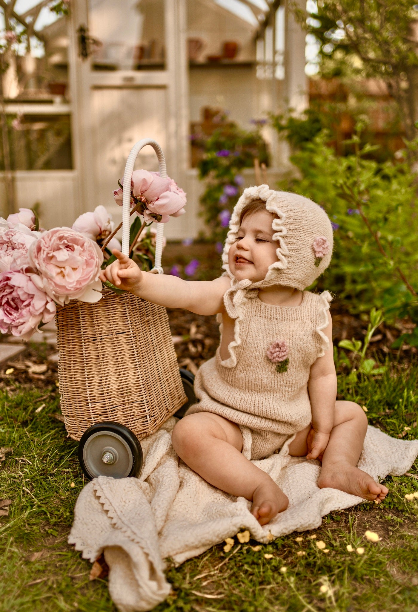 Roses romper | Wheat