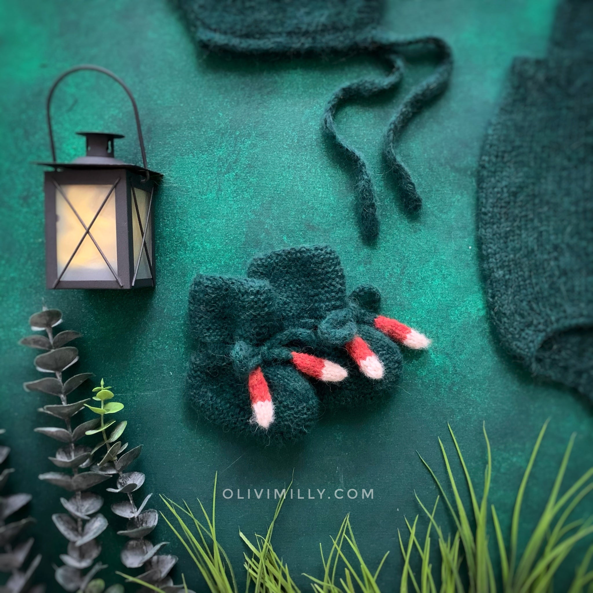 Fox Booties | Emerald