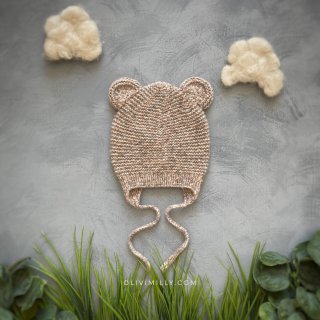 Bear hat |beigebrown| in stock (1-2y)