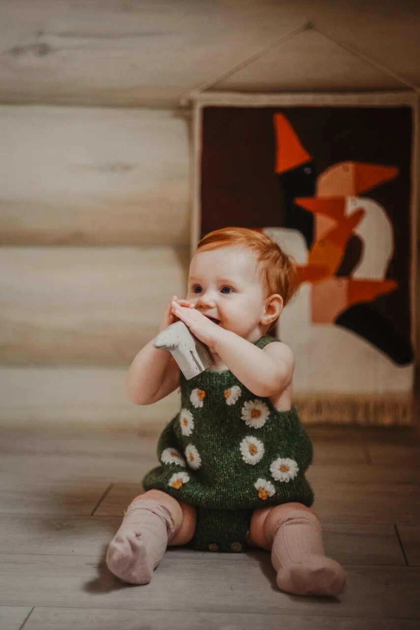 Chamomile romper | Moss Green