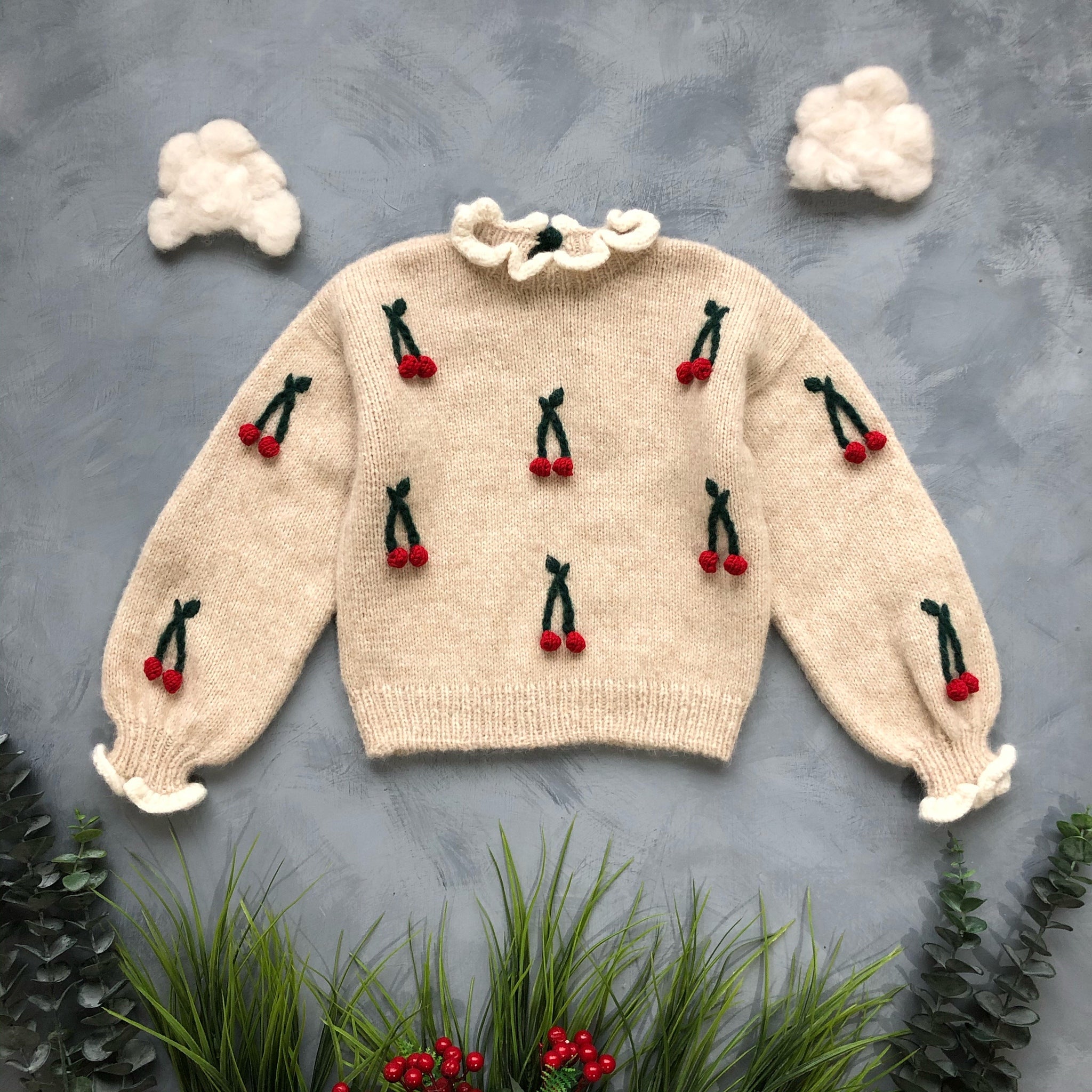 Cherries pullover | Wheat