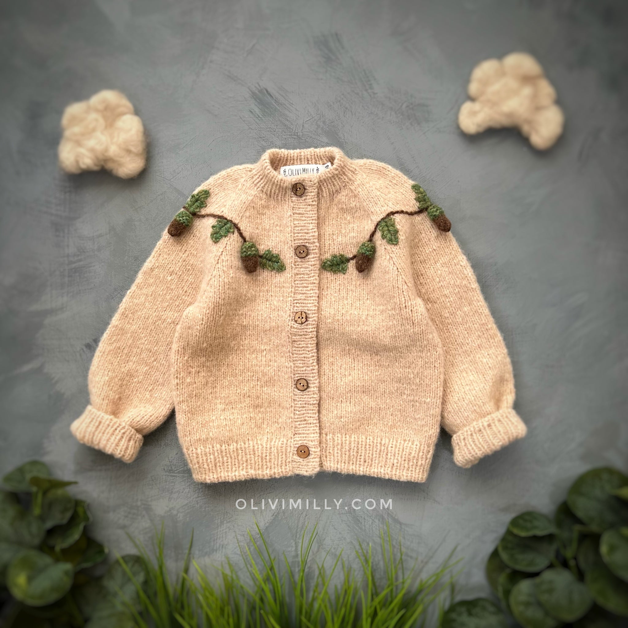 Acorns Cardigan | Wheat