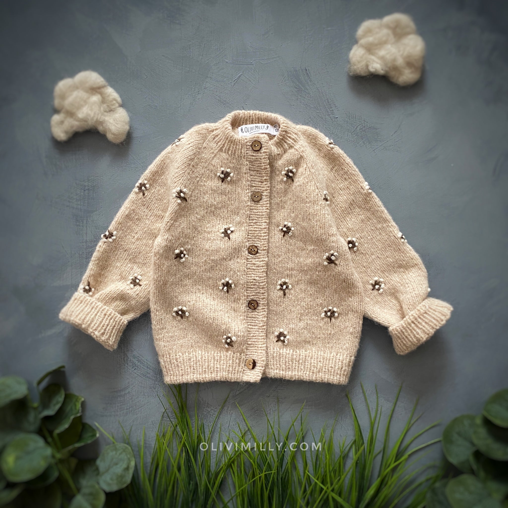 Flora cardigan | Wheat