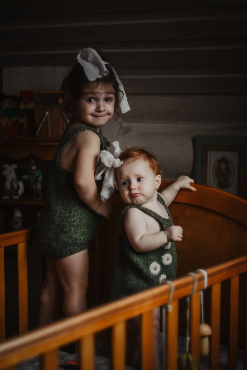 Chamomile romper | Moss Green