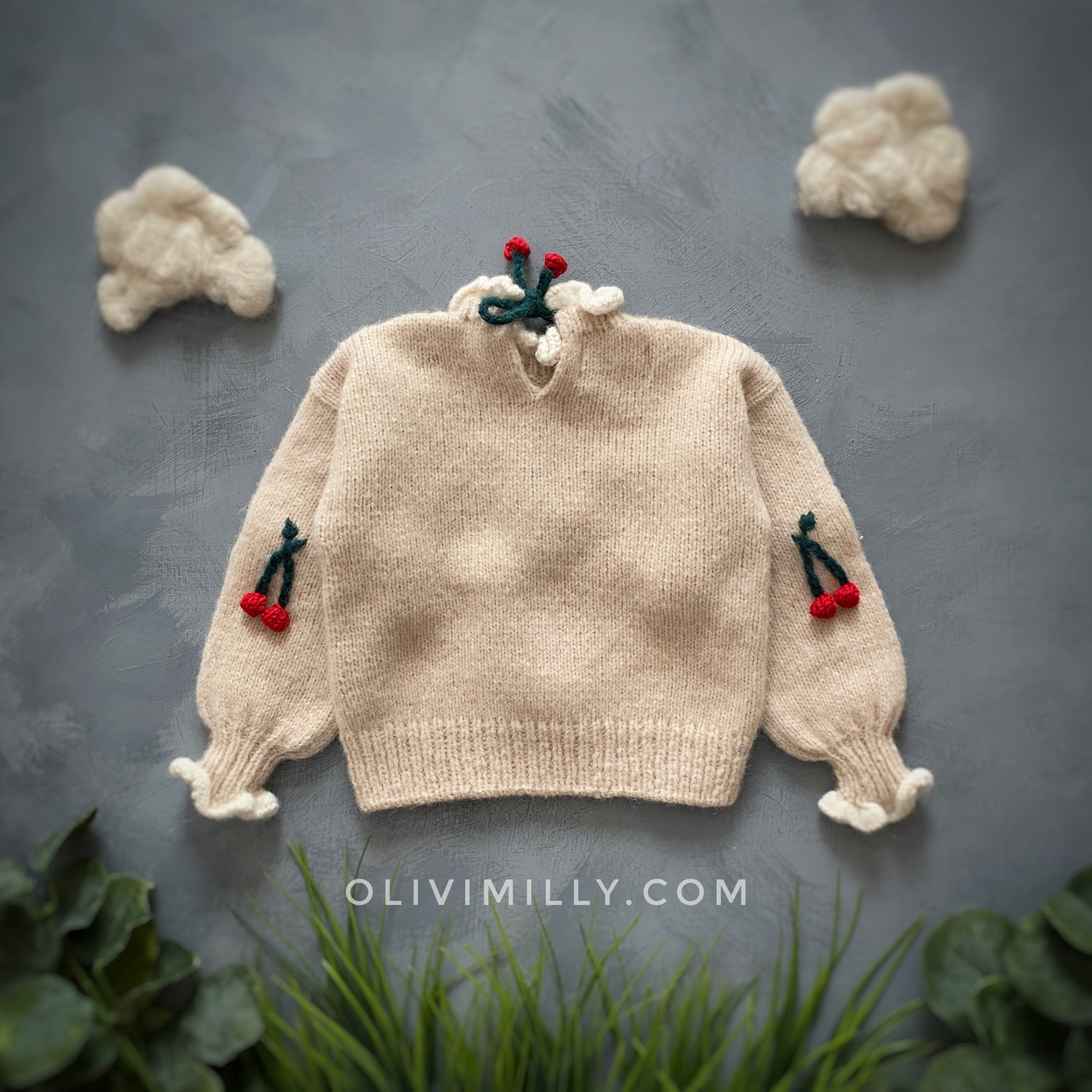 Cherries pullover | Wheat