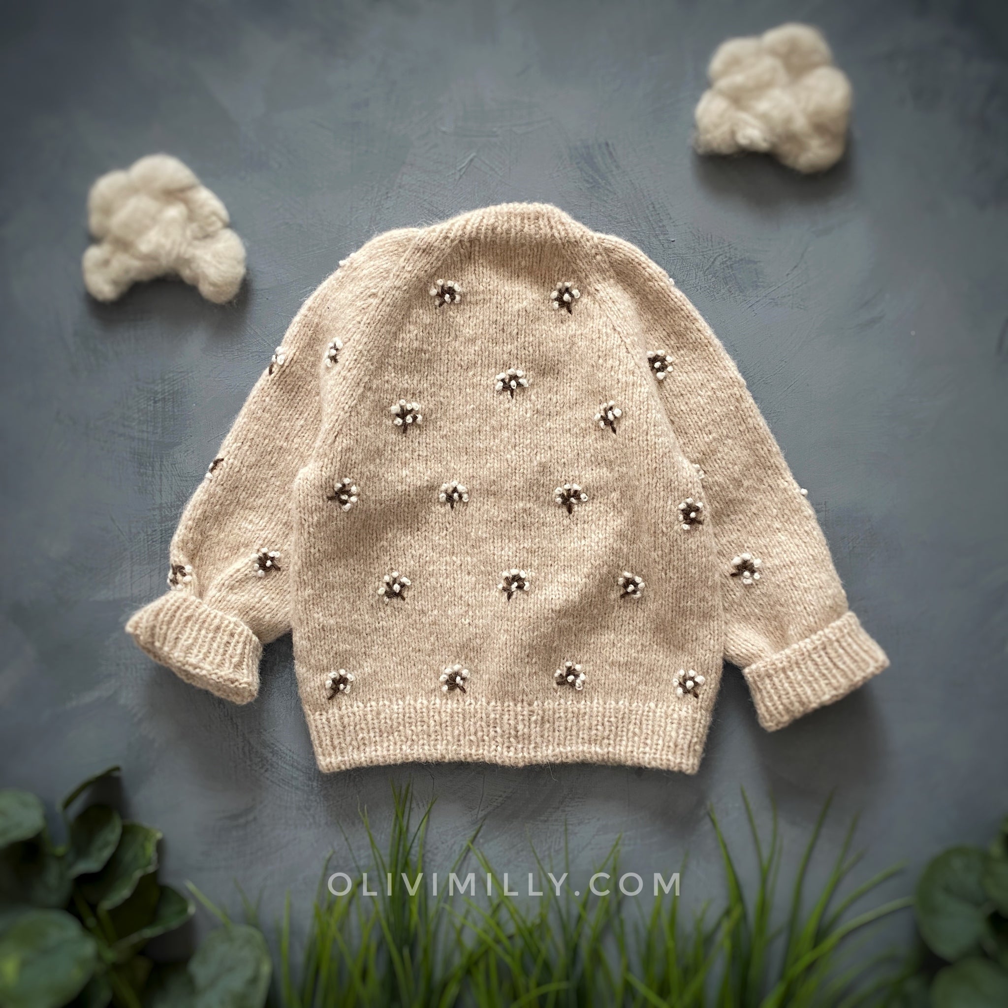 Flora cardigan | Wheat