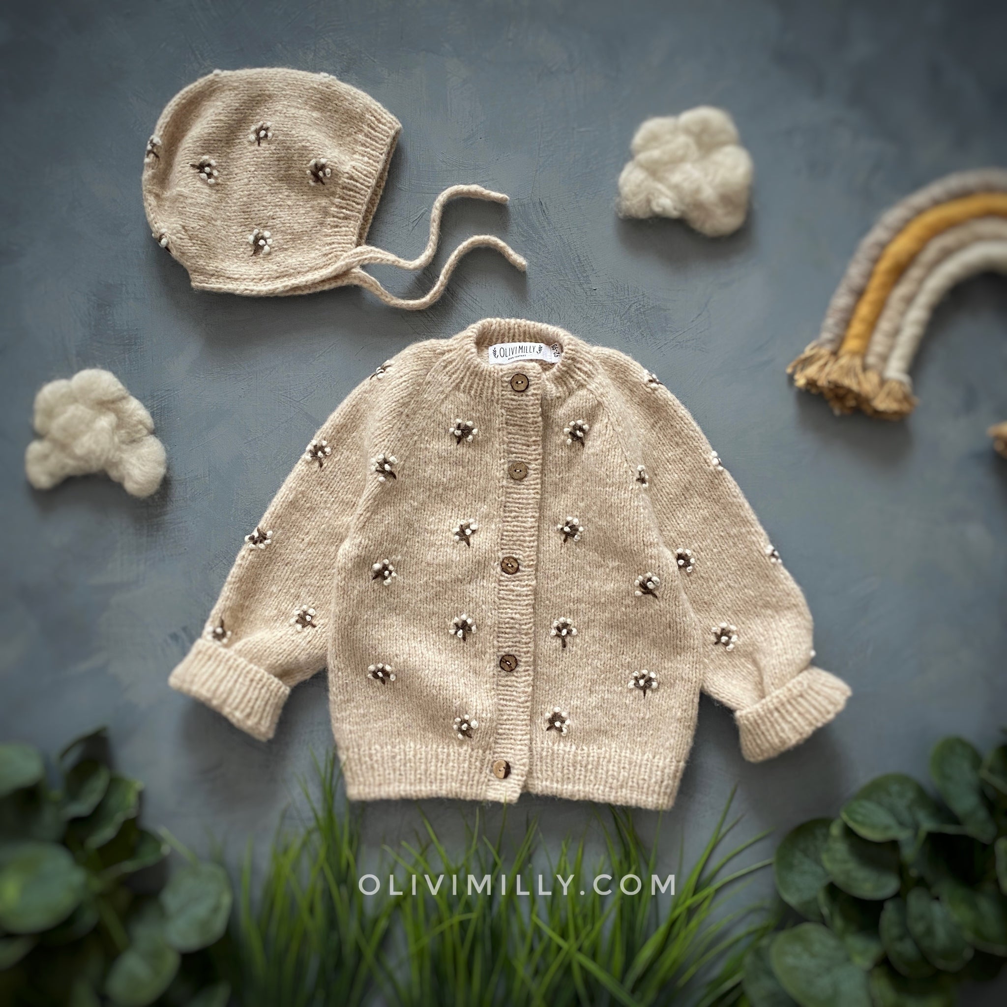Flora cardigan | Wheat