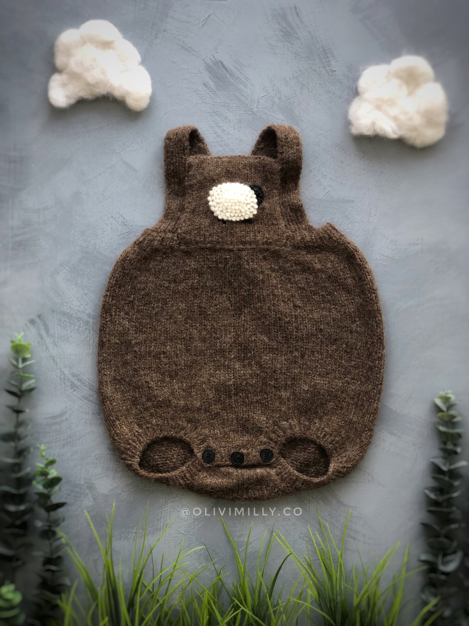 Sheeps romper | Brown