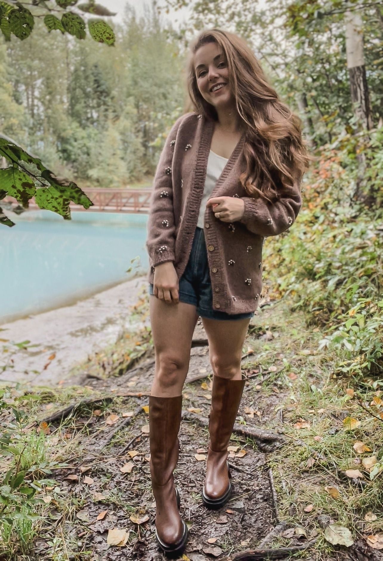 Adult Flora cardigan | faded rose | In Stock