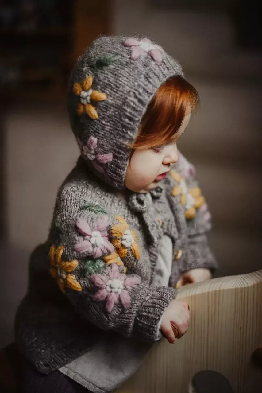 Flower Rain bonnet | Beigebrown