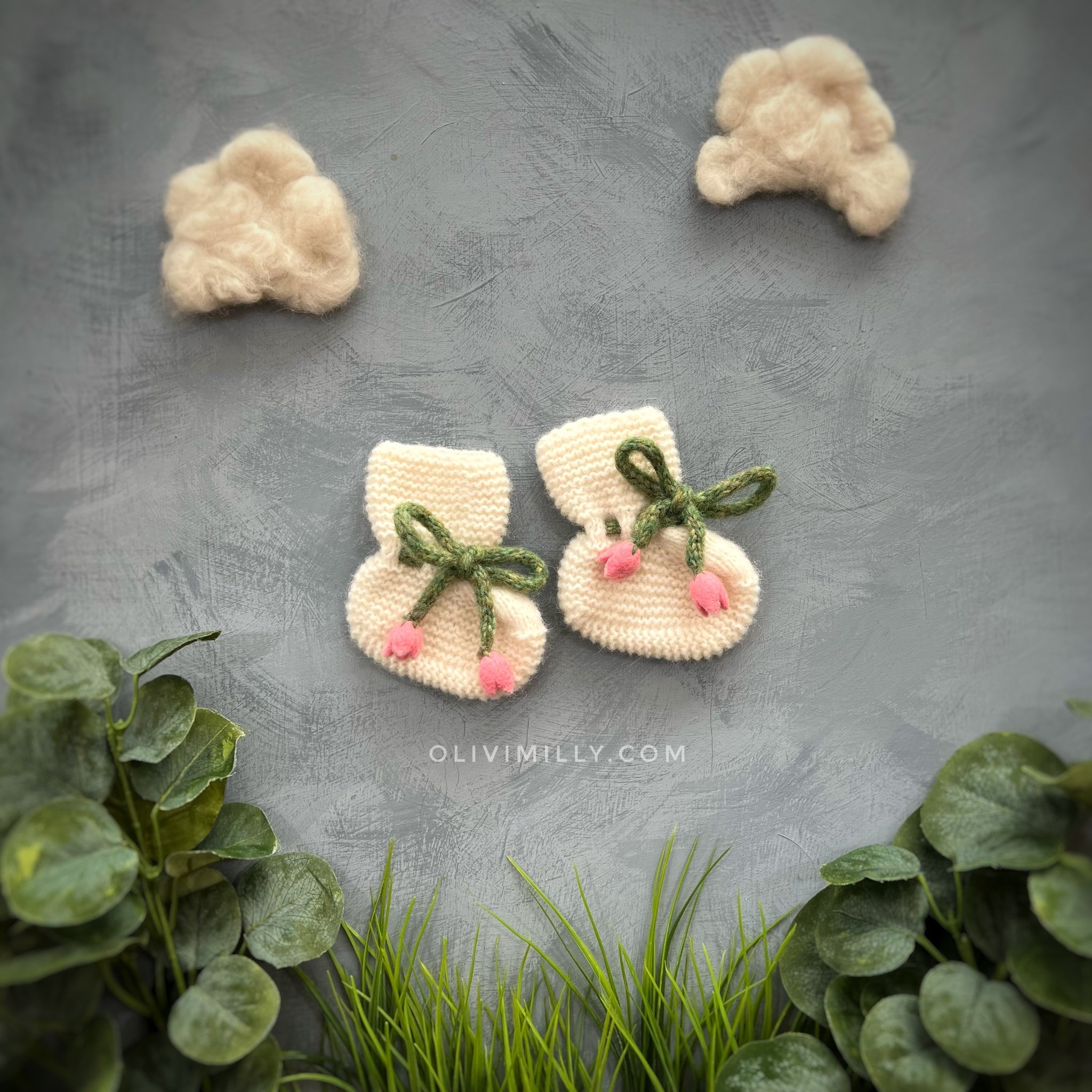 Tulips Booties | Off white