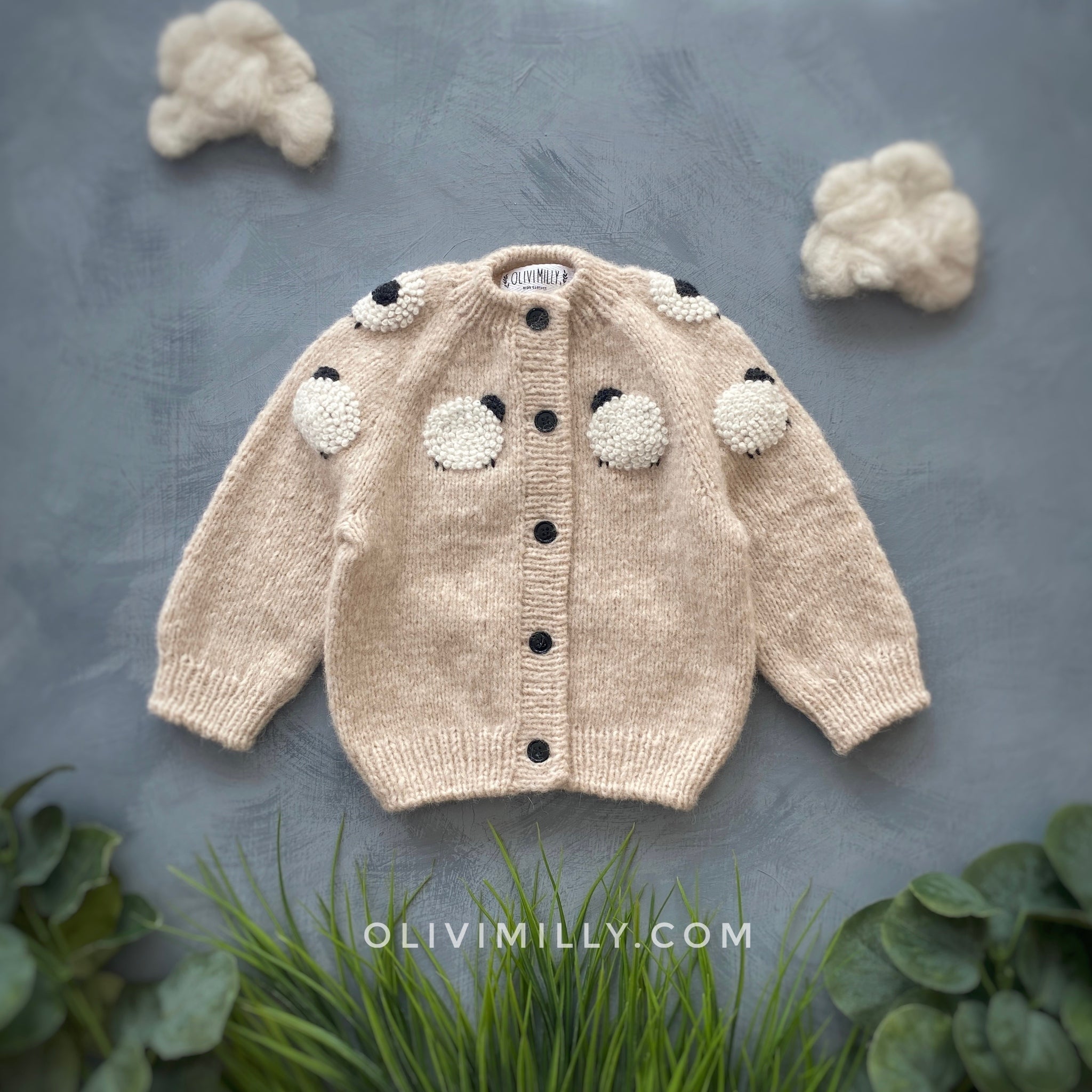 Sheep cardigan | wheat