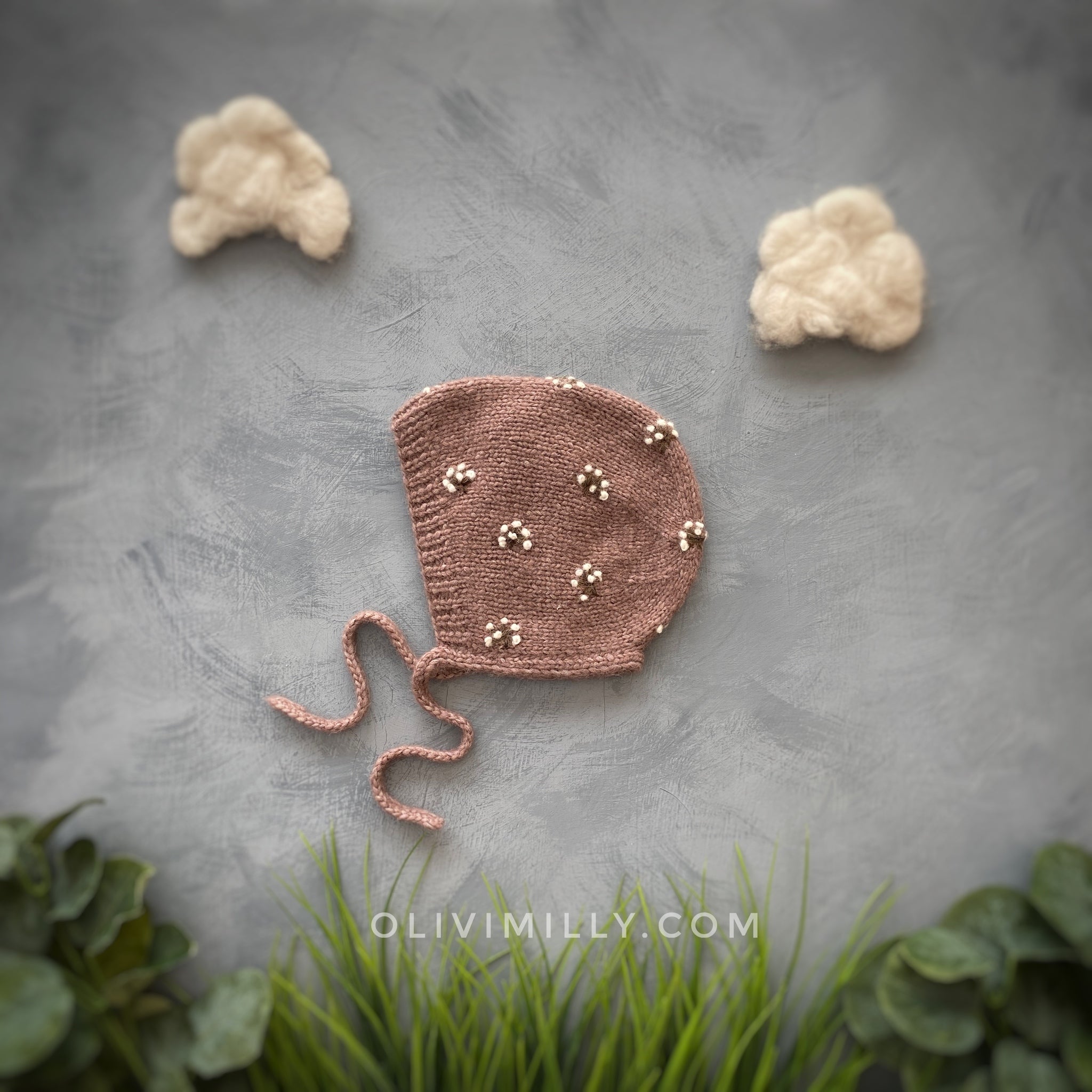 Flora bonnet | faded rose | In Stock