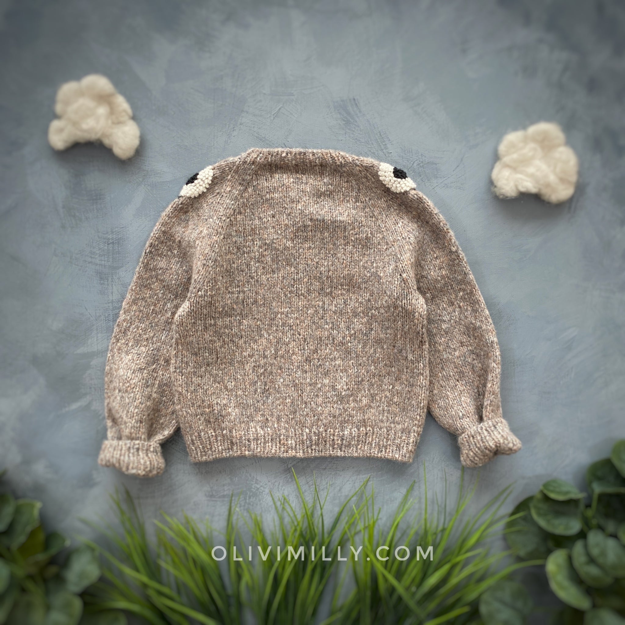 Sheeps cardigan | Beigebrown