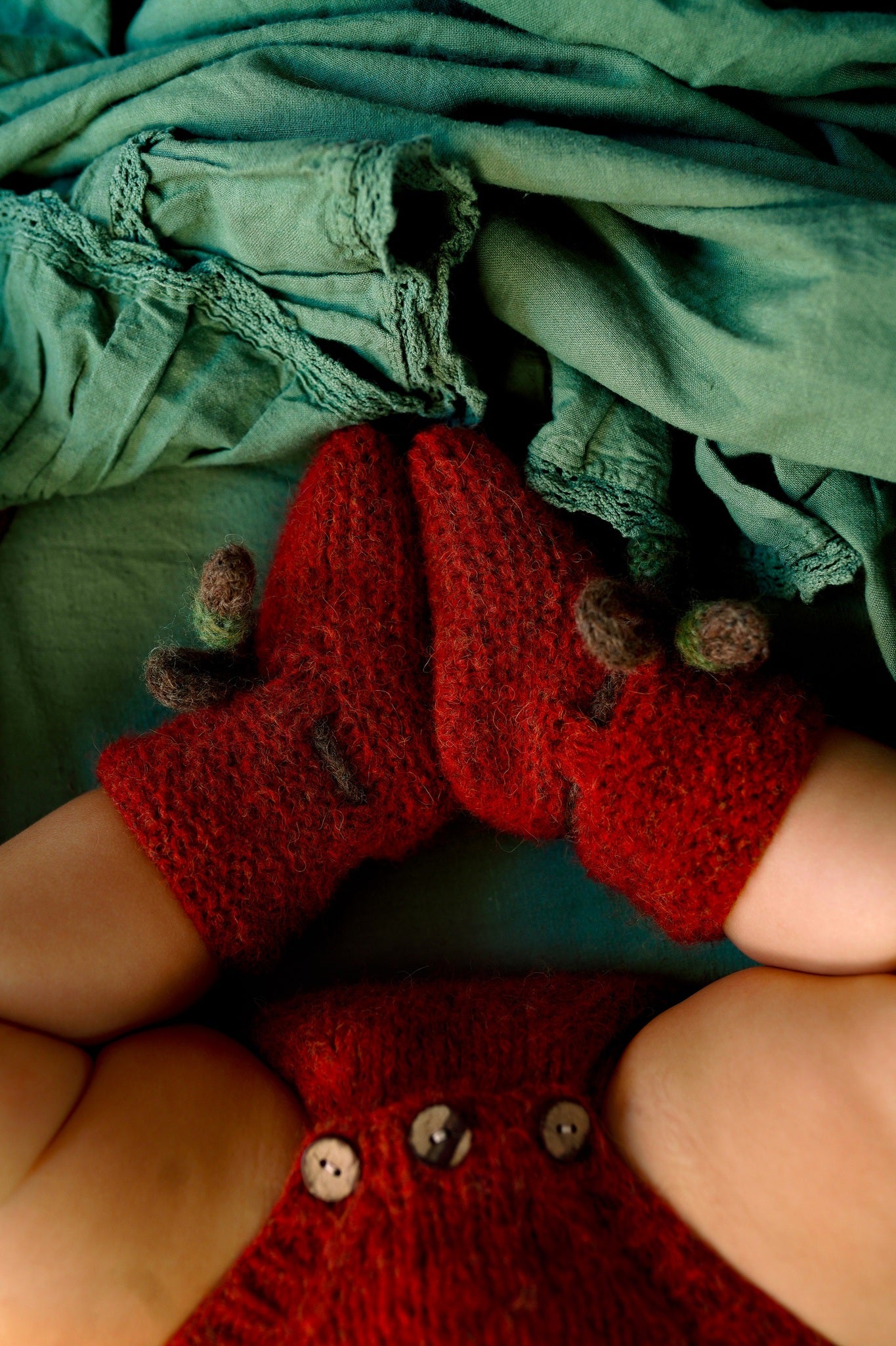 Acorns Booties | Red-orange