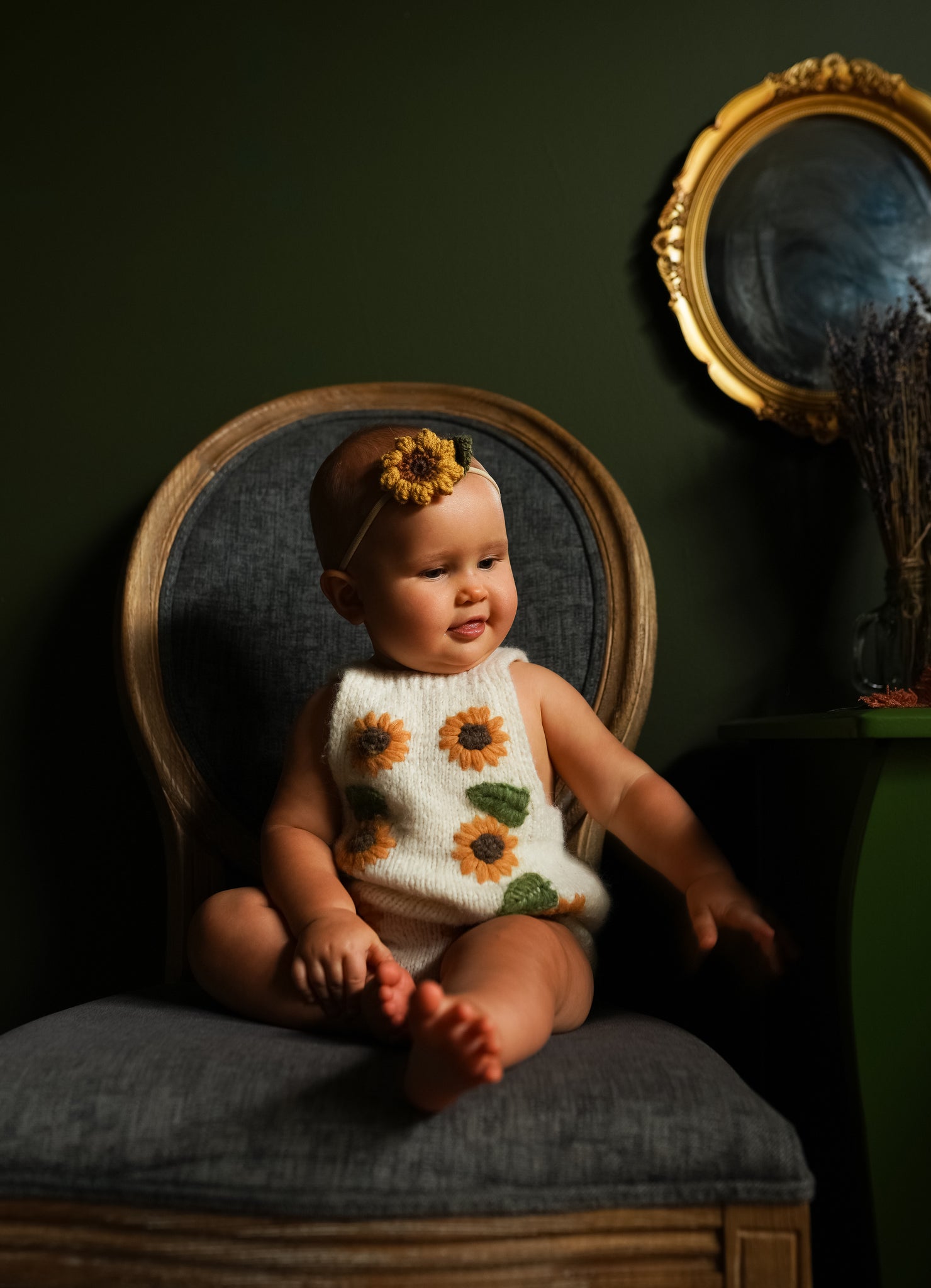 Sunflowers romper | Off white