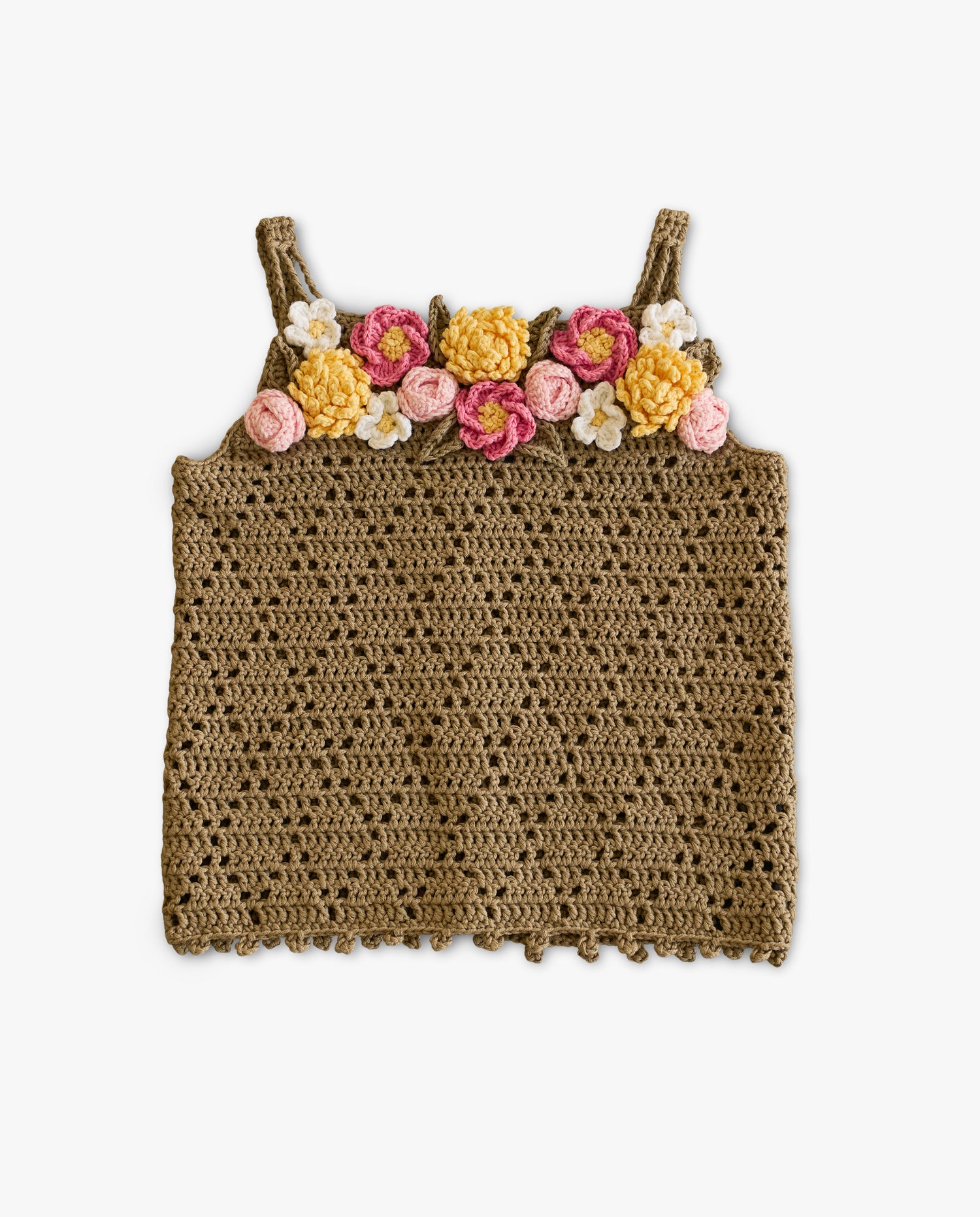 Flowers Top | olive green