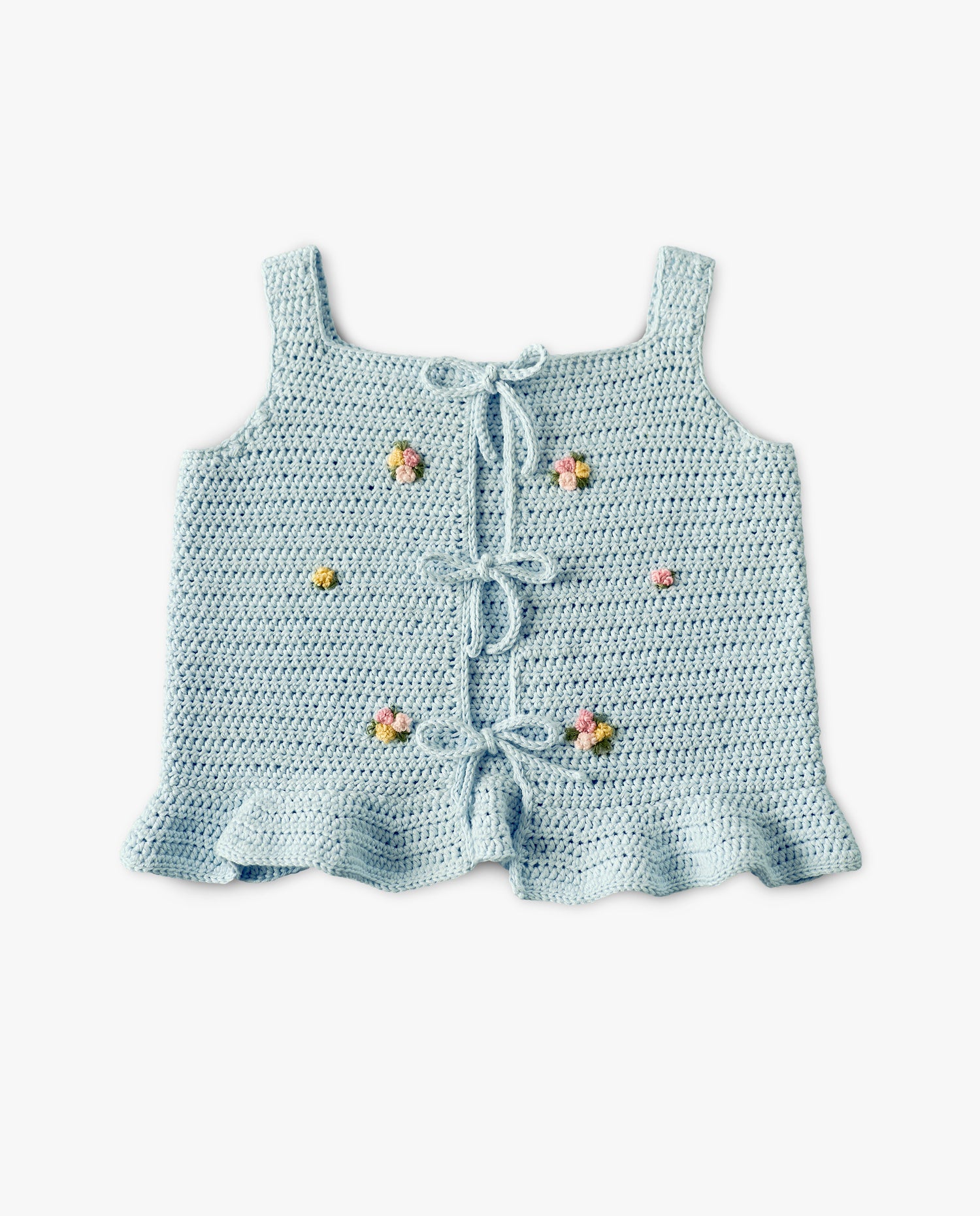 Roses Top | baby blue