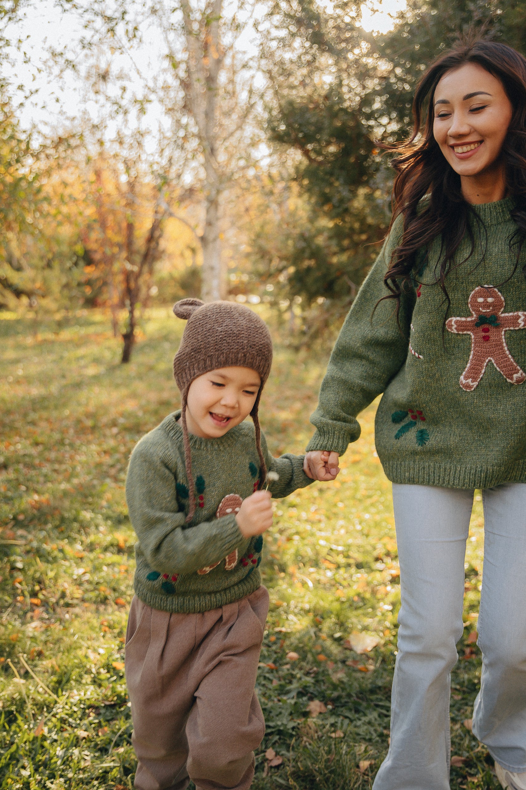 Adult Winter Fairy Tale Jumper| Moss Green