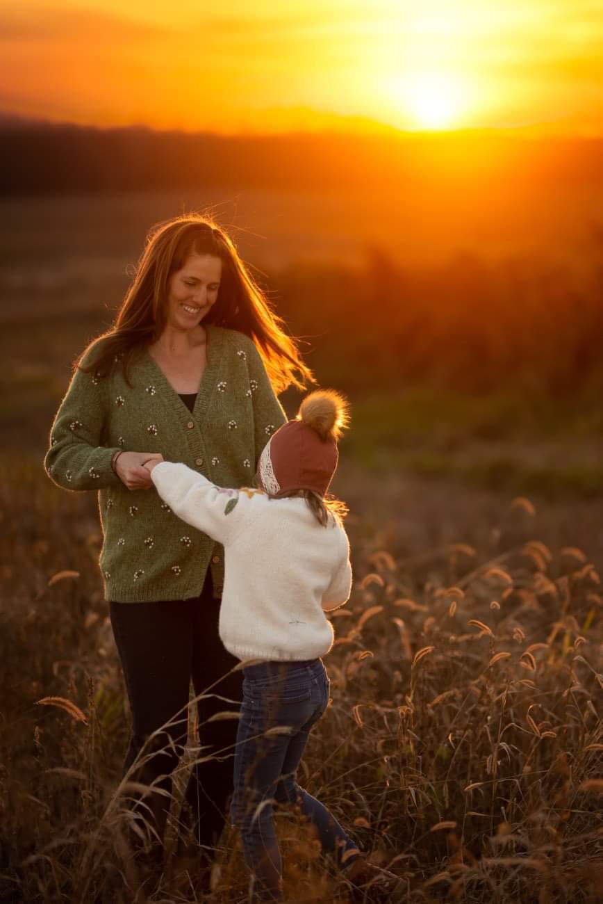 Adult Flora cardigan | Moss Green