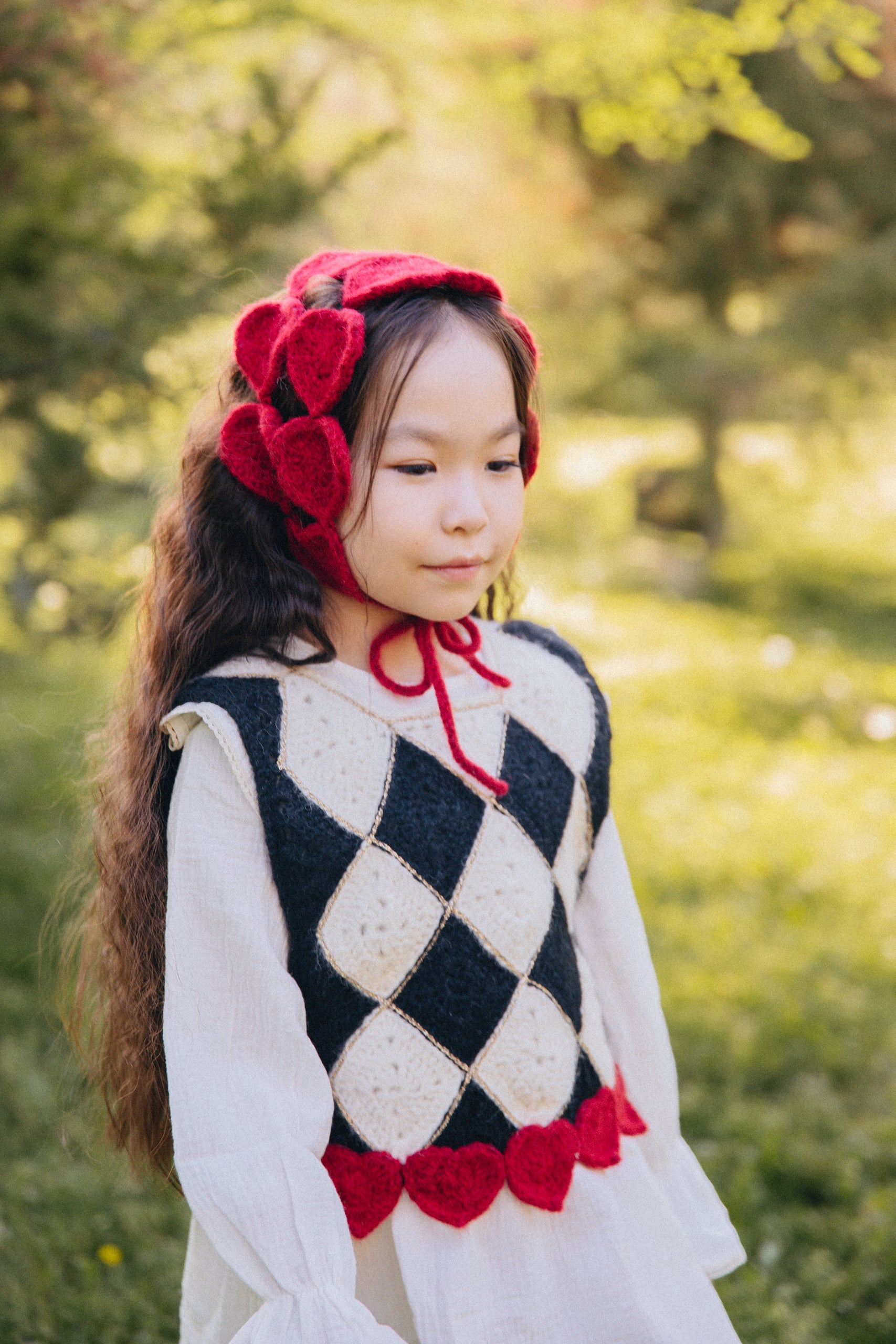 Mon Amour Crochet Vest | In Stock (4-6 y)