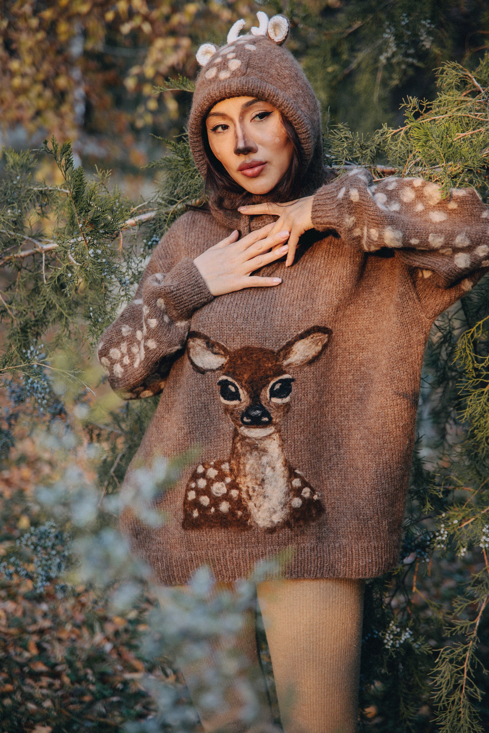 Adult Deer Jumper| Brown
