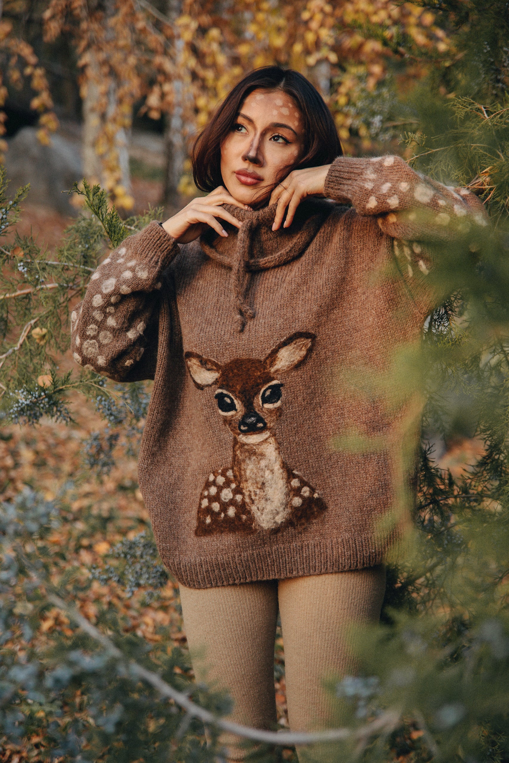 Adult Deer Jumper| Brown