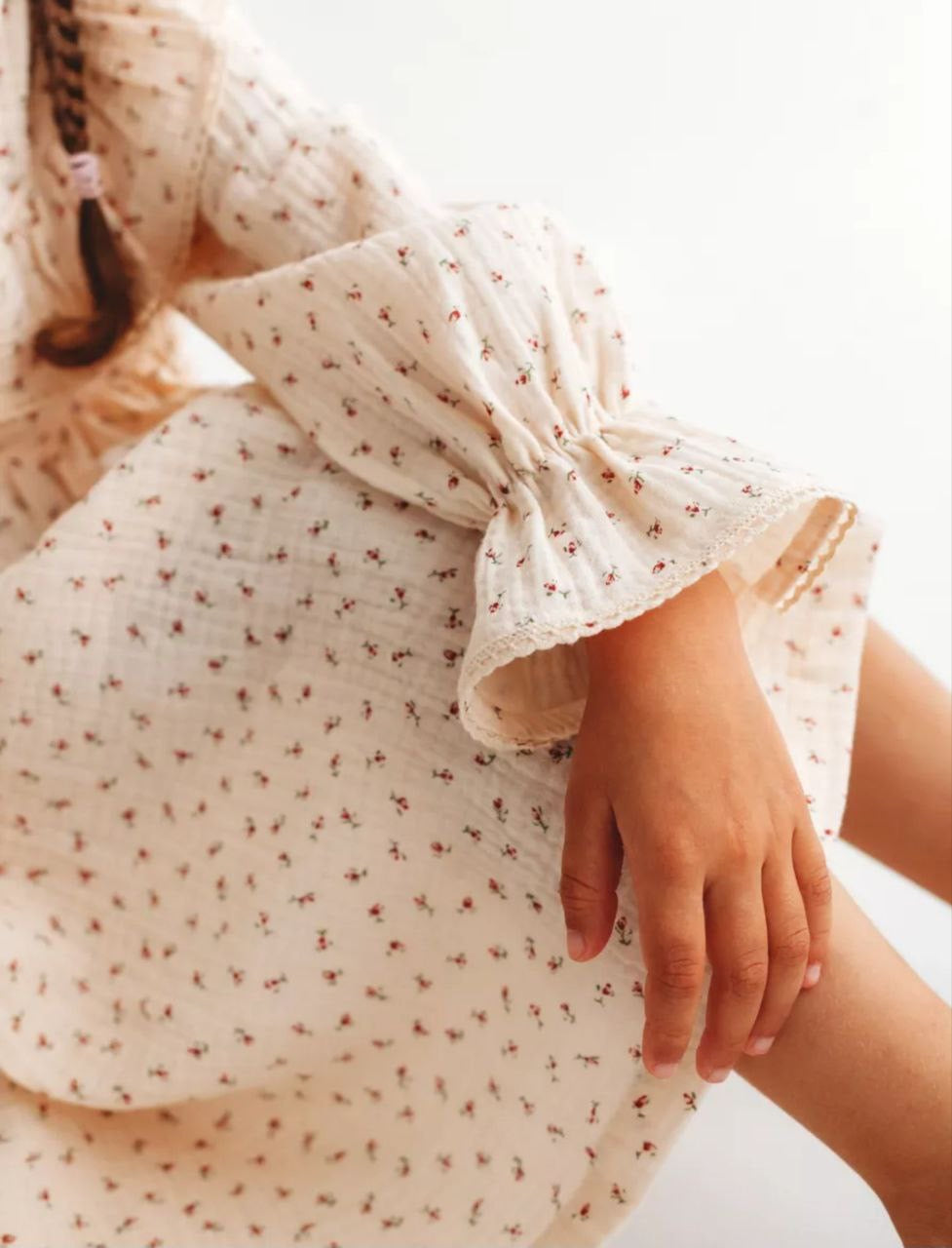 Flowers Dress | Beige | In Stock