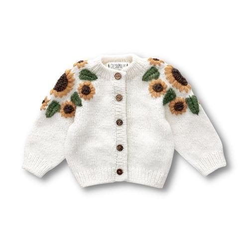 Sunflowers cardigan | Off white